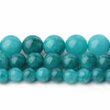6/8/10mm Natural Stone Beads Jade Round Loose Beads for Jewelry Making 15''