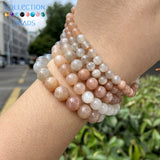 Natural Moonstone Round Beads DIY Jewelry Making