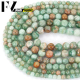Green Amazonite Gemstone Round Beads 15''