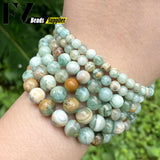 Green Amazonite Gemstone Round Beads 15''