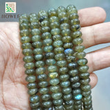 Labradorite Natural Stone Spacer Beads 15''