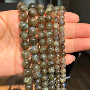 6 8 10mm Green Labradorite Round Beads 15''Inches