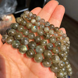 6 8 10mm Green Labradorite Round Beads 15''Inches