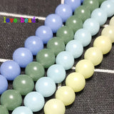 6/8/10mm Luminous Stone Round Beads 15in DIY Bracelet Accessories