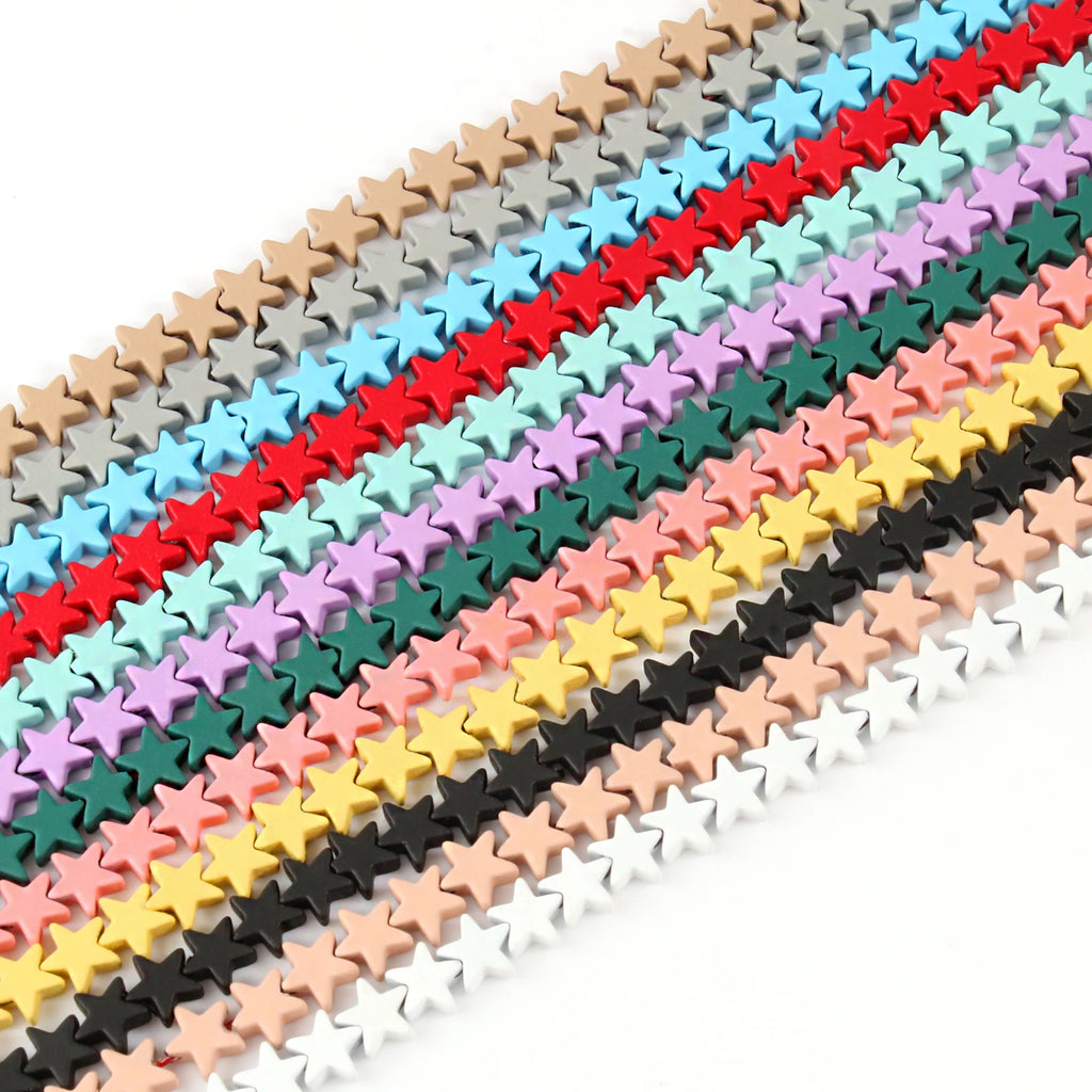 6/8/10mm Hematite Star Shape Beads for Jewellery Making