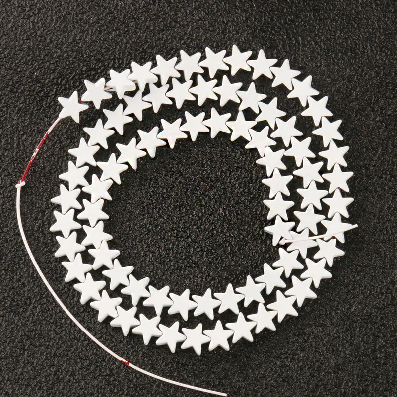 6/8/10mm Hematite Star Shape Beads for Jewellery Making
