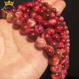6 8 10mm Tiger Eye Stone Beads for Jewelry Making DIY Bracelet Charms 15''