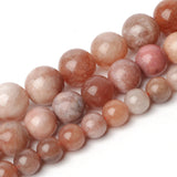 6/8/10mm Sunstone Beads Round Spacer Beads 15''
