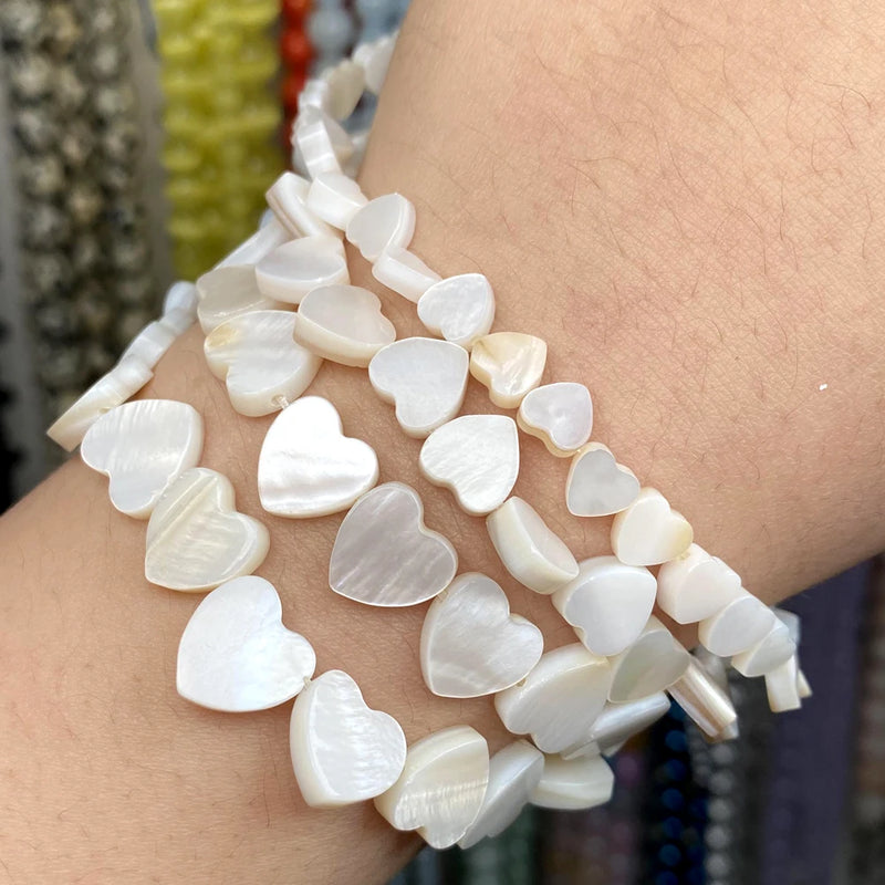 Natural Love Shell Beads Mother Of Pearl Shell Loose Beads Necklace Bracelet