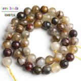 6/8/10mm Nature Yellow Pietersite Stone Beads 15inches Strand