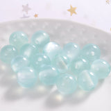 Multicolor Cat Eye Round Beads for Jewelry Making
