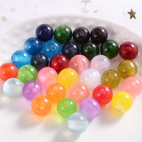 Multicolor Cat Eye Round Beads for Jewelry Making
