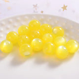 Multicolor Cat Eye Round Beads for Jewelry Making