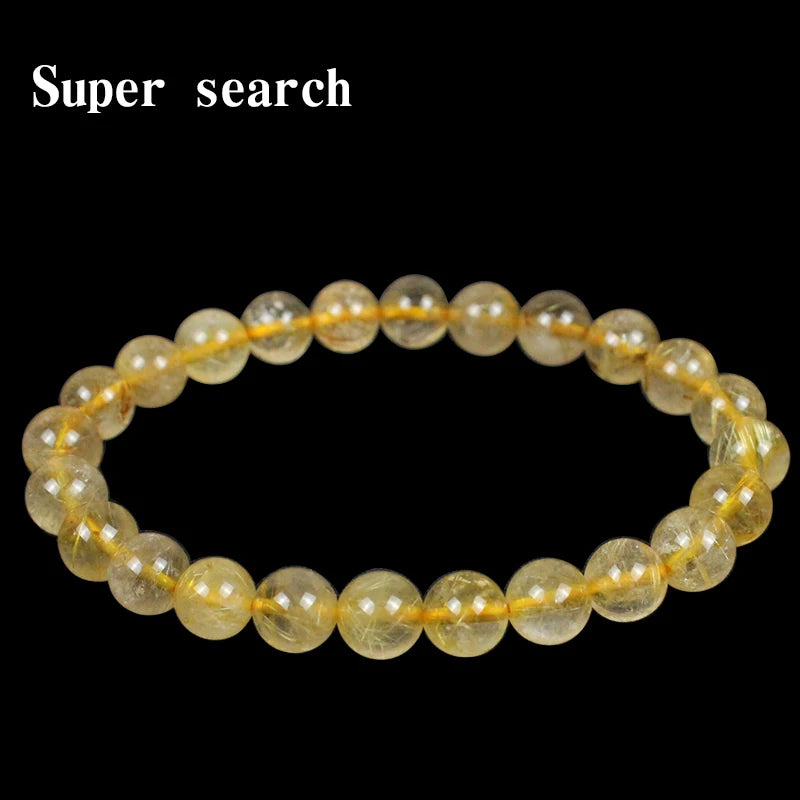 Blonde Crystal Bracelet Titanium Crystal Jewelry