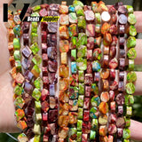 6*8*3mm Sea Sediment Jaspers Beads Rectangle Shape Beads For Jewelry Making