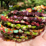 6*8*3mm Sea Sediment Jaspers Beads Rectangle Shape Beads For Jewelry Making