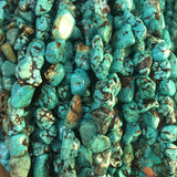 Irregular Turquoise Natural Stone Bead for December Jewelry DIY
