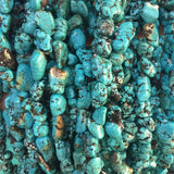 Irregular Turquoise Natural Stone Bead for December Jewelry DIY