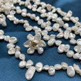 6-8MM 70Pcs Petal Baroque Light Freshwater Pearl Beads