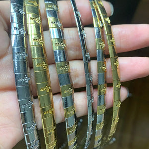 6-8MM Stainless Steel Cross Collar Necklace Women Snake Chain Choker