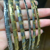 6-8MM Stainless Steel Cross Collar Necklace Women Snake Chain Choker