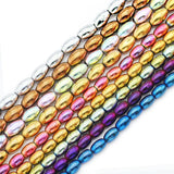 Purple Hematite Oval Rice Grains Beads 6/8MM
