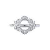 6-8MM Breast Milk Resin Ring Setting 925 Sterling Silver Rose Plated Supplies
