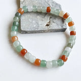 6*8MM Natural Jade Bracelet Minerals Healing Power Stone Beads