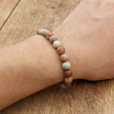 Natural Stone Beads Strand Bracelet Boho Statement Jewelry