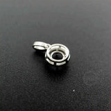6-8MM Round Bezel Cz Stone Pendant Setting 925 Silver DIY Tray