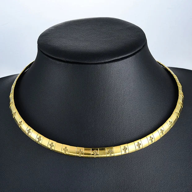 6/8MM Stainless Steel Snake Chain Cross Choker Necklace