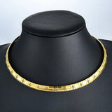 6/8MM Stainless Steel Snake Chain Cross Choker Necklace