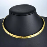6/8MM Stainless Steel Snake Chain Cross Choker Necklace