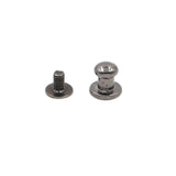 100pcs 6x8mm Round Head Cone Screwback Metal Studs Rivet Bullet Punk Spots