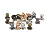 100pcs 6x8mm Round Head Cone Screwback Metal Studs Rivet Bullet Punk Spots