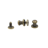 100pcs 6x8mm Round Head Cone Screwback Metal Studs Rivet Bullet Punk Spots