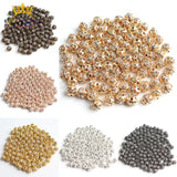 50pcs 8mm Metal Crystal Rhinestone Balls Spacer Beads Jewelry Making DIY