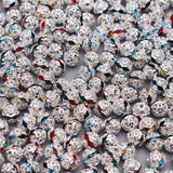 Silver Rhinestone Ball Spacer Beads 50pcs/lot for Jewelry Making