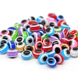 Multicolor Evil Eye Resin Spacer Beads for Jewelry Making