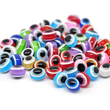 Multicolor Evil Eye Resin Spacer Beads for Jewelry Making