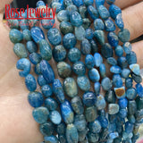 6-8mm Natural Apatite Stone Beads for Jewelry Making