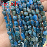 6-8mm Natural Apatite Stone Beads for Jewelry Making