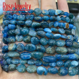 6-8mm Natural Apatite Stone Beads for Jewelry Making