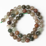 6/8mm Rutilated Quartz Beads Natural Stone Round Spacer Beads For Jewelry Making