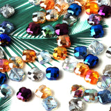 6/8mm Faceted Cross Glass Beads For Jewelry Making