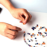 6/8mm Faceted Cross Glass Beads For Jewelry Making