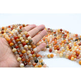 8mm Natural Fortune Crystal Stone Beads DIY Loose Spacer Beads 15''