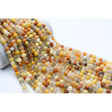 8mm Natural Fortune Crystal Stone Beads DIY Loose Spacer Beads 15''