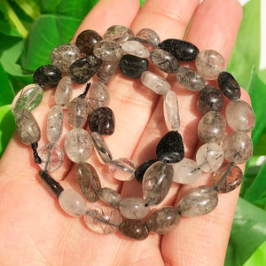 6-8mm Irregular Quartzs Beads Natural Loose Spacer Beads