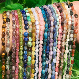 6-8mm Irregular Quartzs Beads Natural Loose Spacer Beads